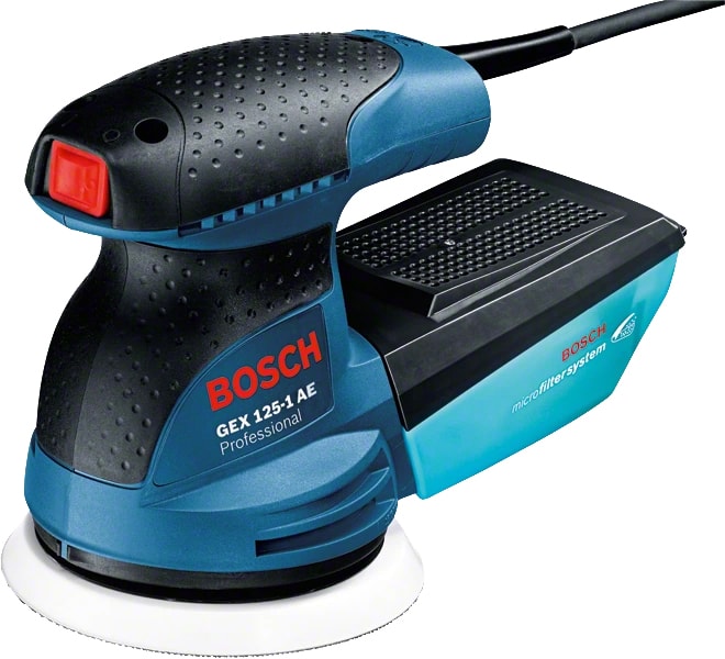 Bosch Excenterslip GEX 125-1 AE med tillbehörssats