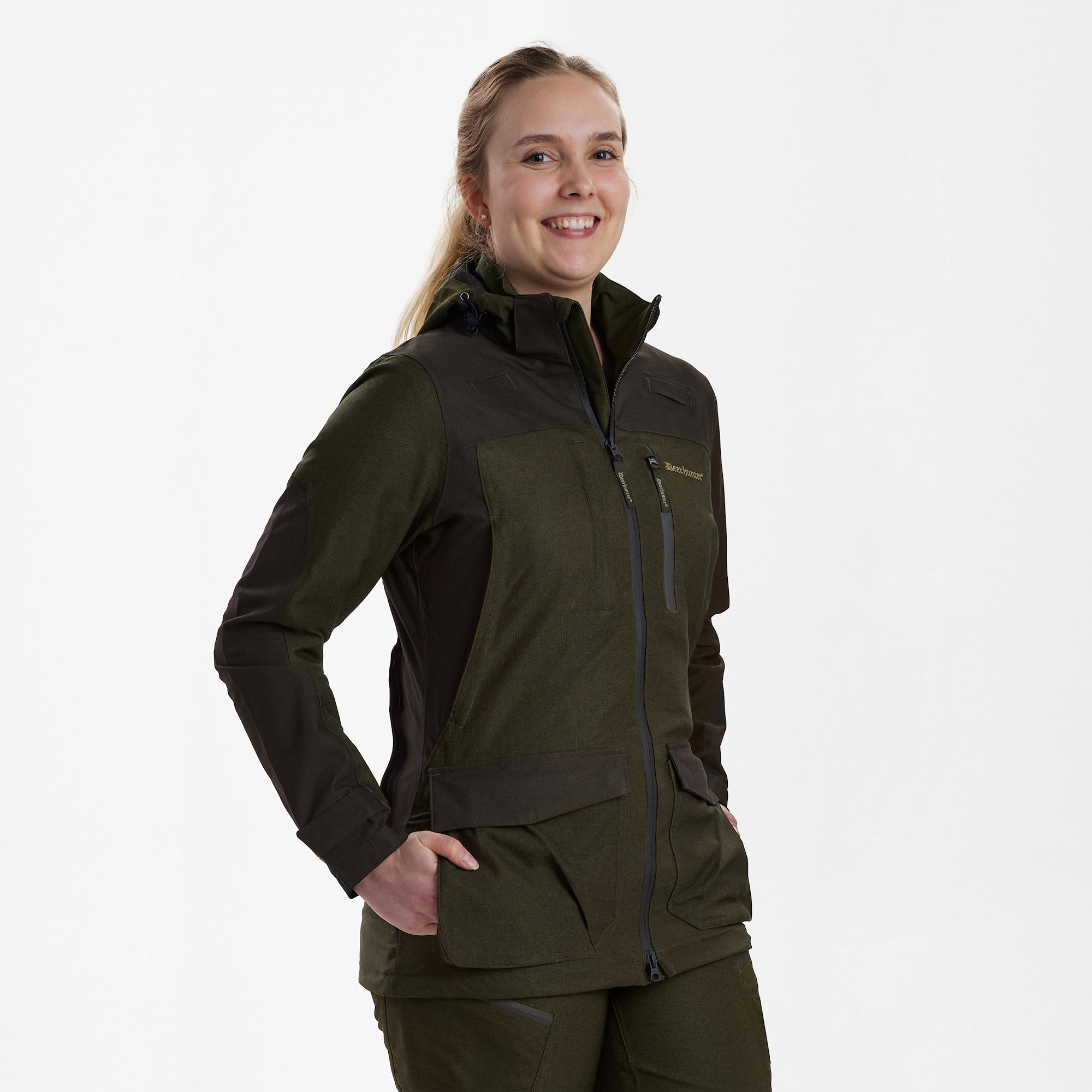 Deerhunter Lady Chasse Jacka Dam Olive Night melange 46