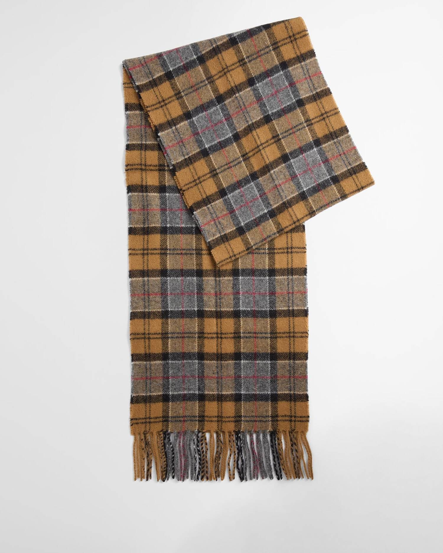 Barbour Lambswool Scarf Dark Dress Tartan
