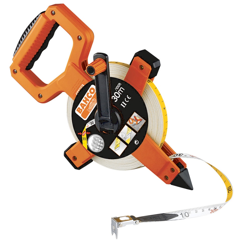 Bahco Måttband LTS långt, glasfiber, mm, klass 2