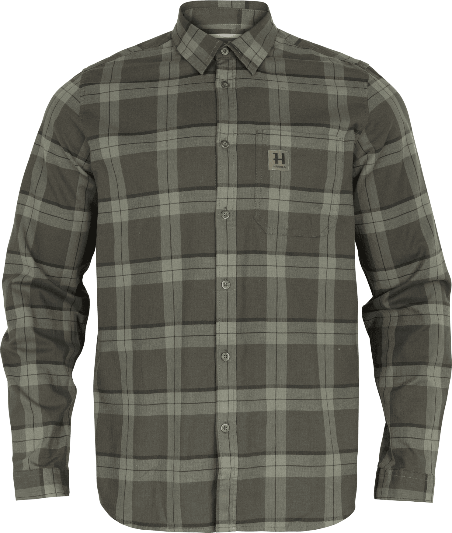 Härkila Fjell L/S Skjorte Herre Green check