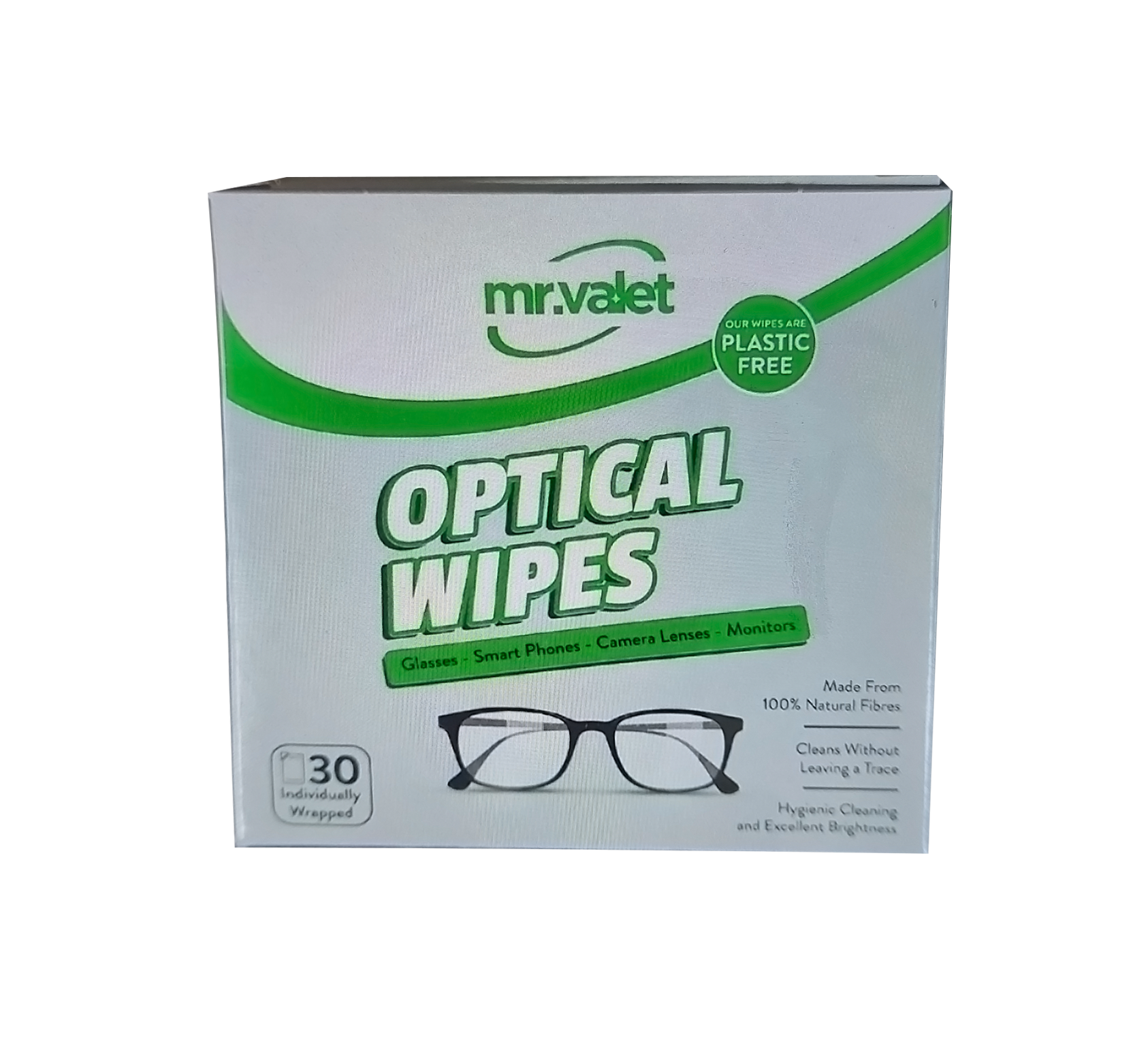 Mr Valet Optical Wipes 30-pack