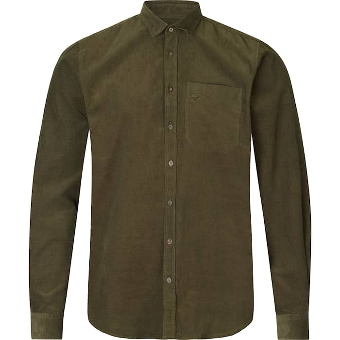 Seeland George Manchesterskjorta Herr Pine green