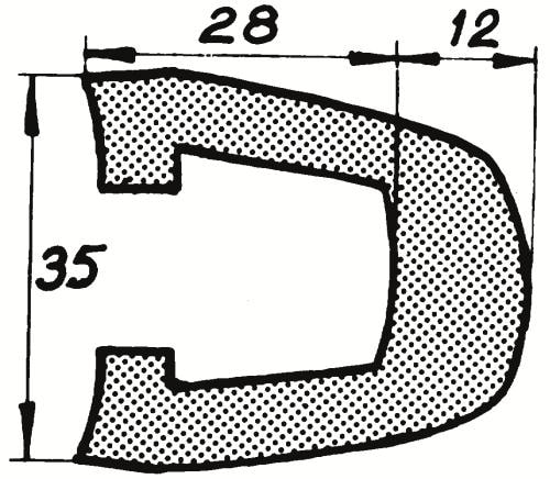 Relingslist Rl 26 Svart 20M