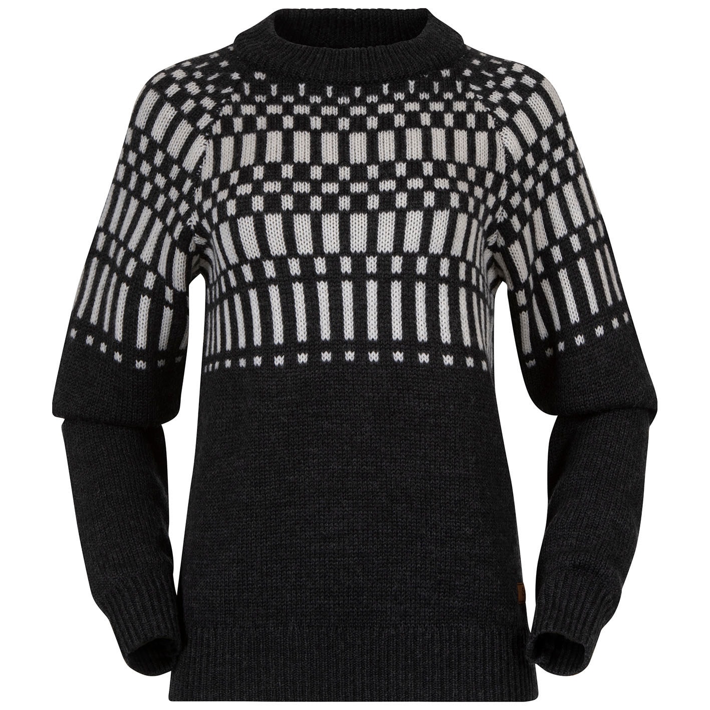 Bergans Nordmarka Merino Jumper Damen Dark Shadow Grey/Aluminium