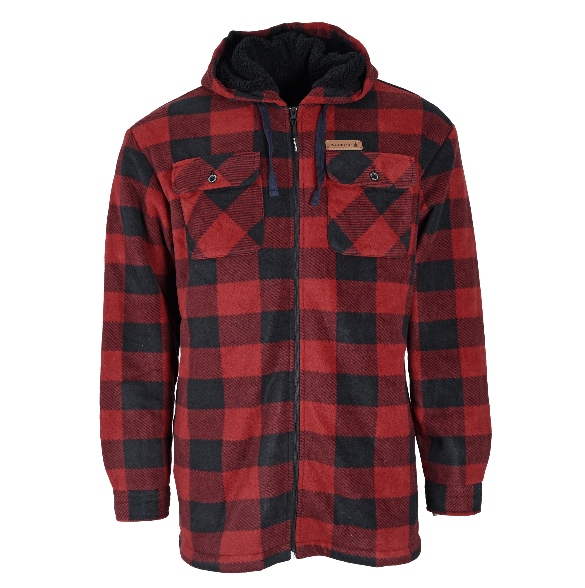 Woodline Fleecejacka Canada Röd
