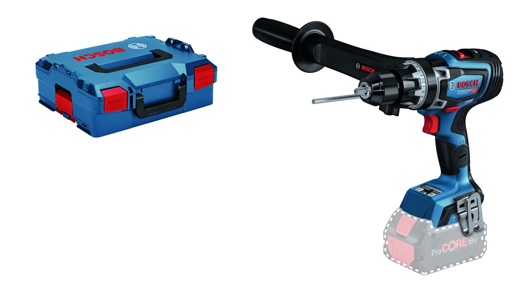 Bosch Slagborrmaskin GSB 18V-150 C i L-BOXX utan batteri