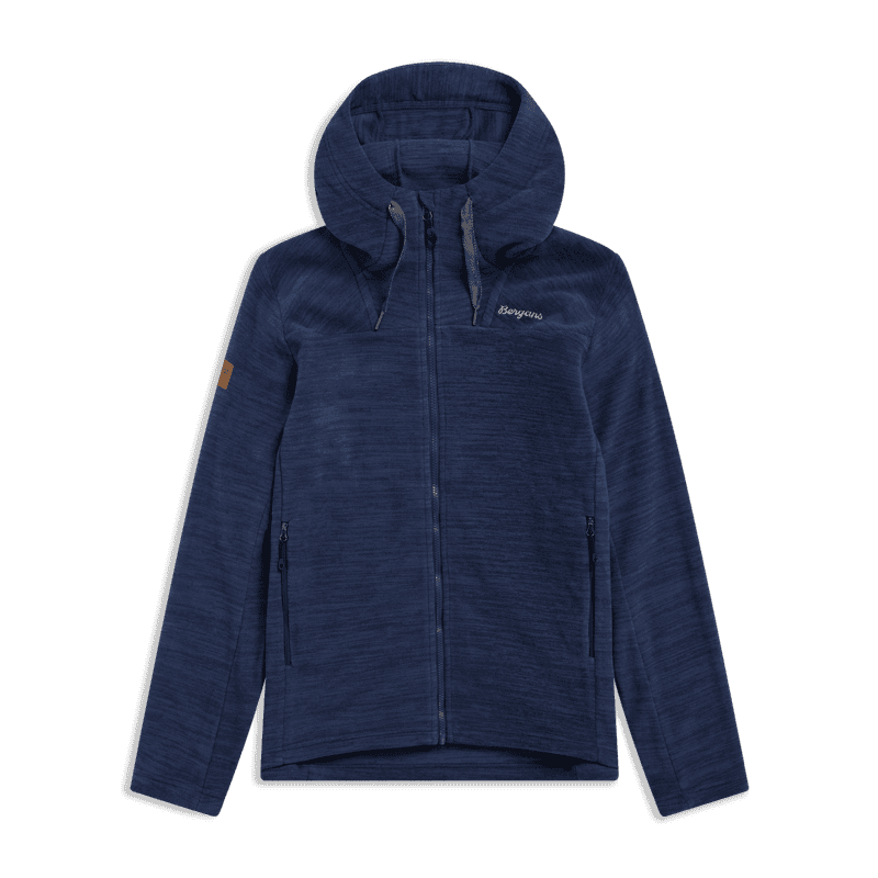 Bergans Hareid Fleece Hood Jacket Men Navy Blue