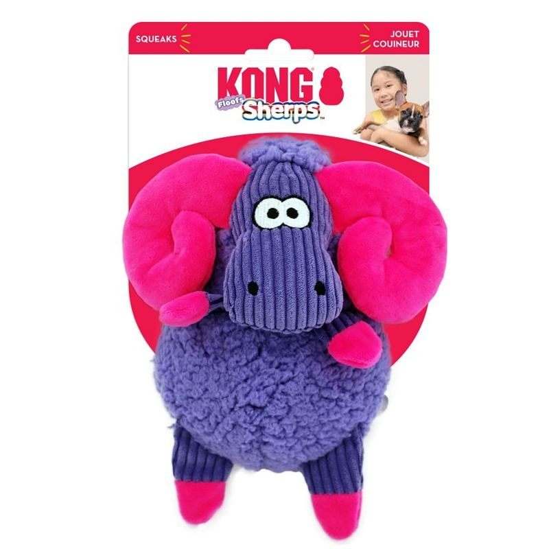 KONG Leksak Sherps Floofs Big Horn Flerfärgad M 23cm