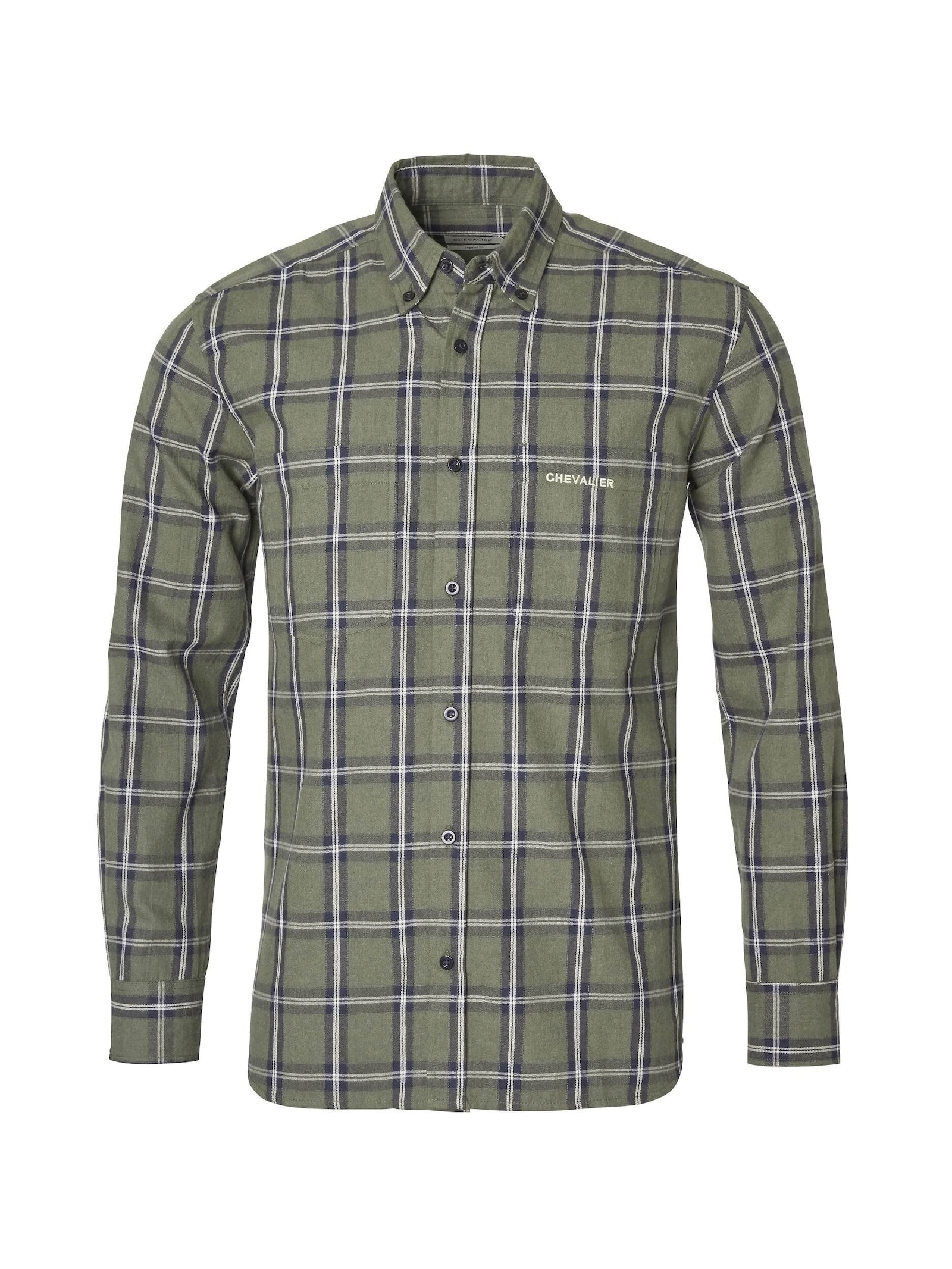 Chevalier Bear Shirt Men Tree Green Checked 3XL -