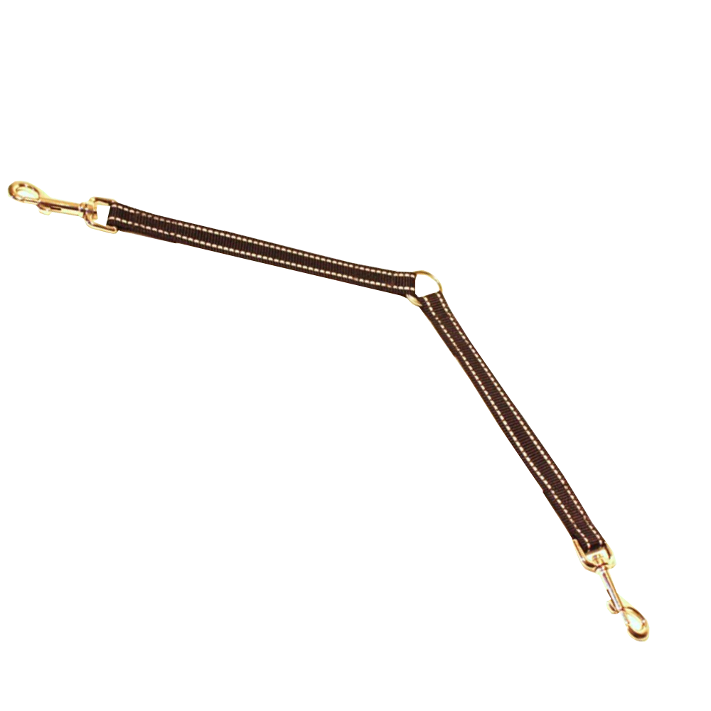 Mellankoppel med invävd reflex, Svart