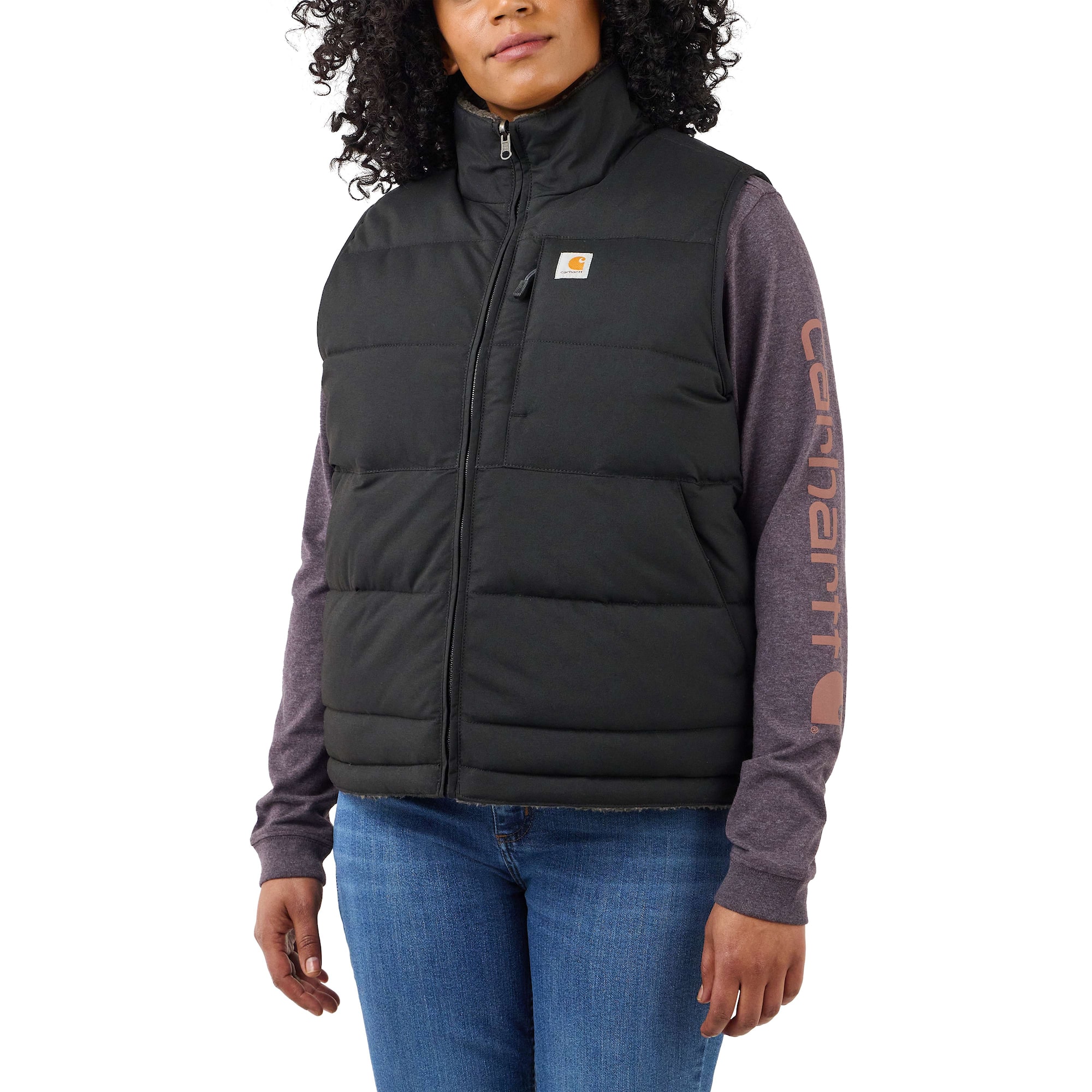 Carhartt Midweight Utility Reversible Vest Women Black M