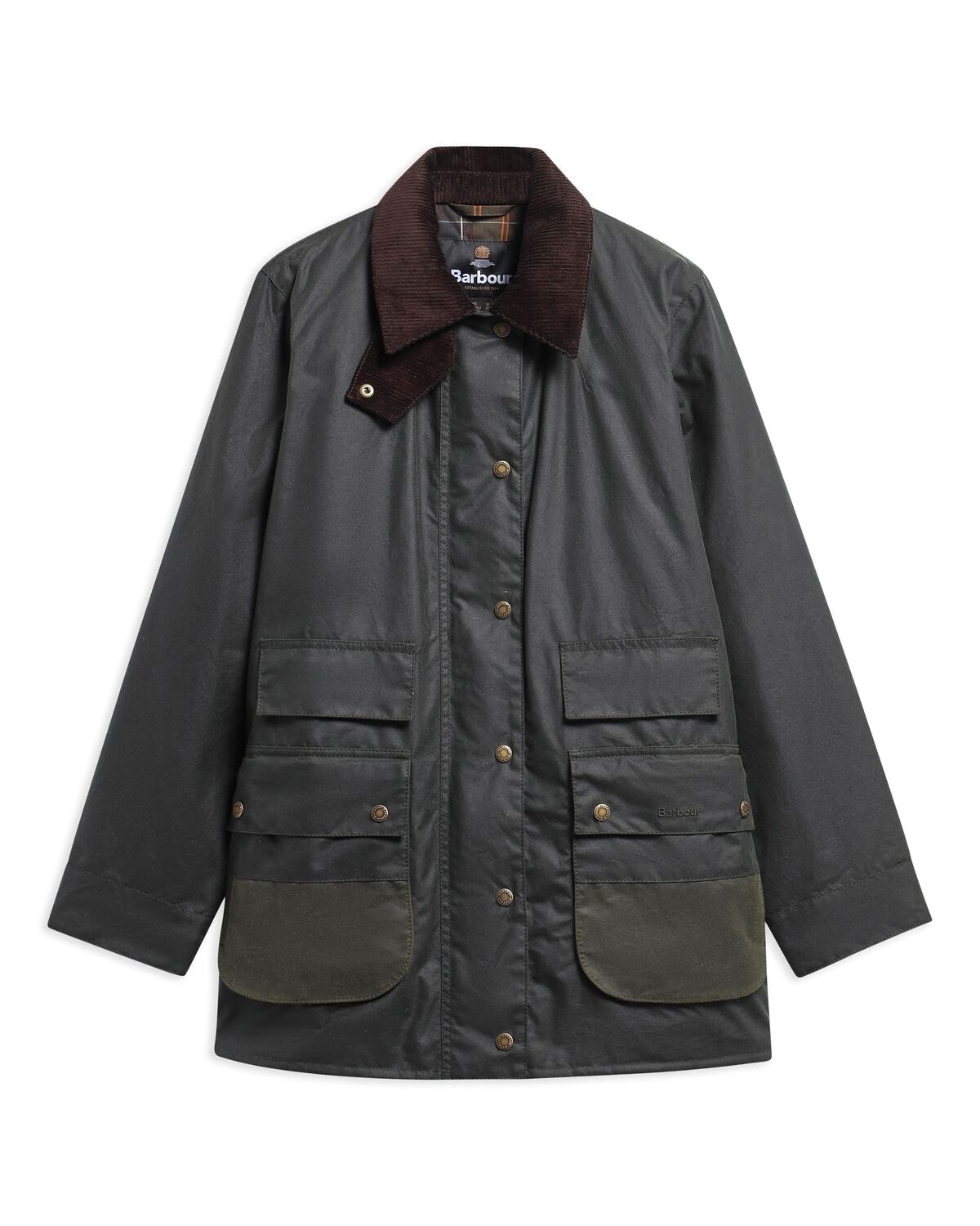 Barbour Modern Border Vaxad Jacka Dam Sage