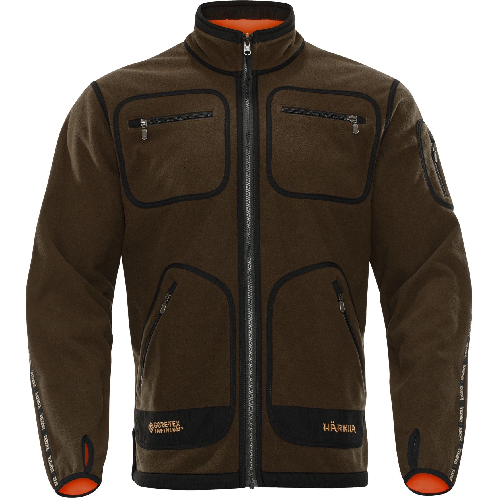 Härkila Kamko fleece Hunting green/Orange blaze XS