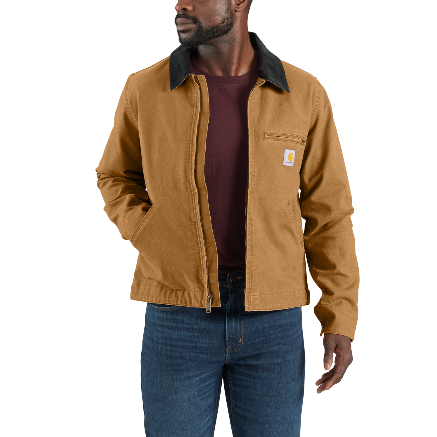 Carhartt Relaxed fit duck detroit Jacka, Herr, Carhartt® brown, L -