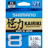 Shimano Line Kairiki 8 150m 0.13mm 8.2kg Steel Gray
