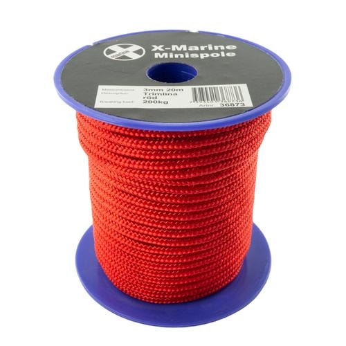 Xmarine Minispole 3mm 15M Röd
