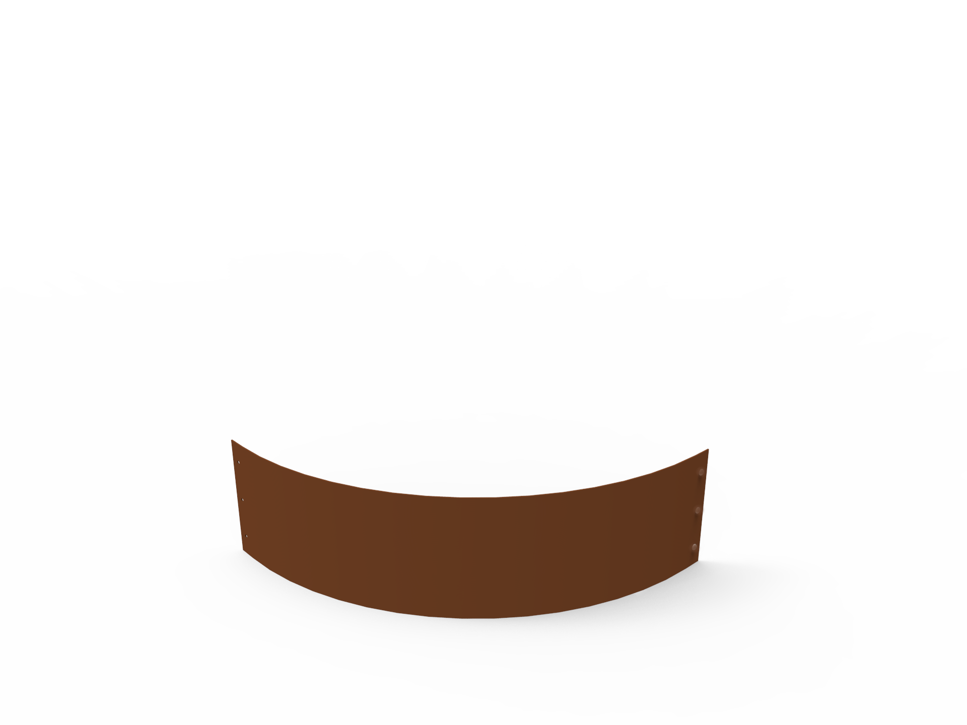 Flexigarden Planteringskant corten 180 mm kvartsbåge 750 mm