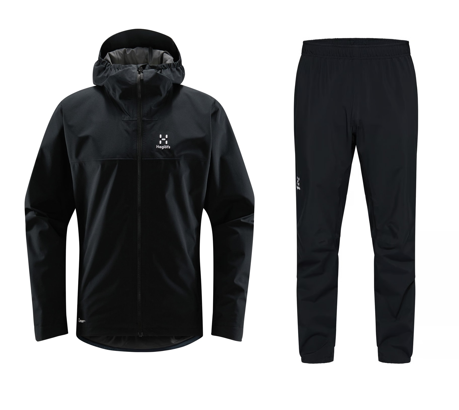 Haglöfs Korp Proof/Proof II Regndragt Herre, True Black